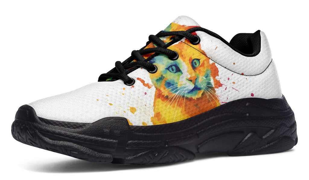 Kitty On My Foot Chunky Sneakers - Offbeat Sweetie