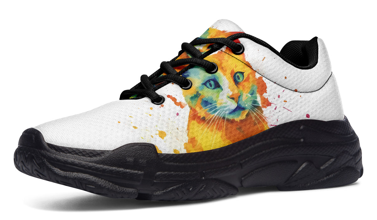 Kitty On My Foot Chunky Sneakers - Offbeat Sweetie