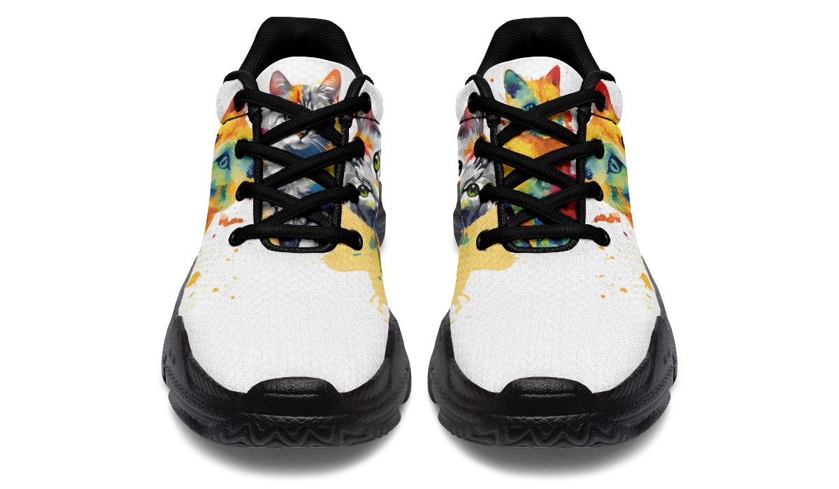Kitty On My Foot Chunky Sneakers - Offbeat Sweetie