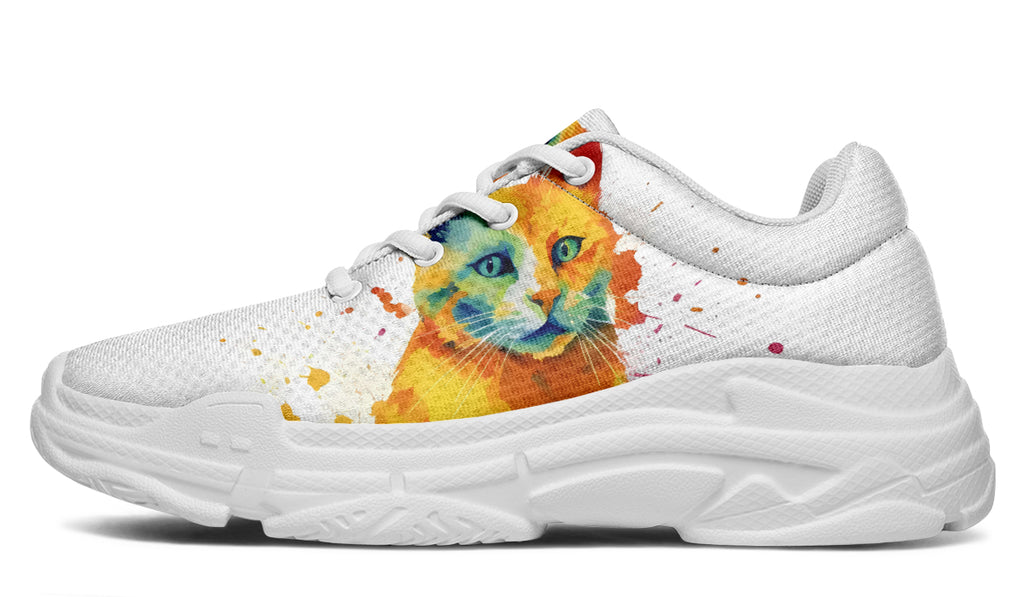 Kitty On My Foot Chunky Sneakers - Offbeat Sweetie