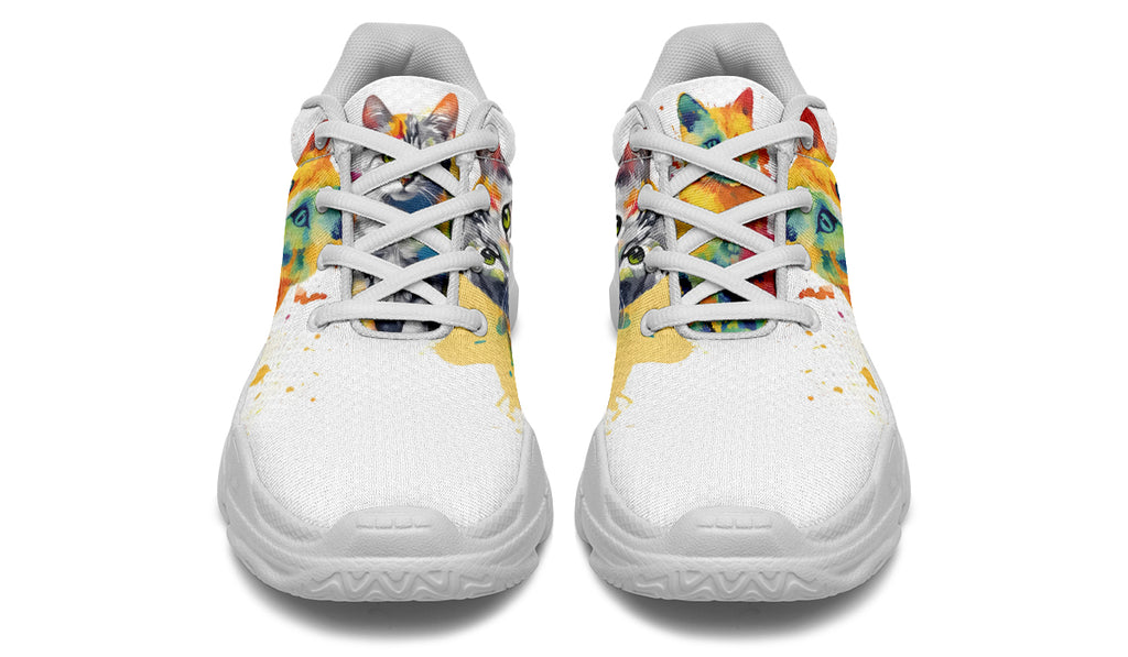 Kitty On My Foot Chunky Sneakers - Offbeat Sweetie