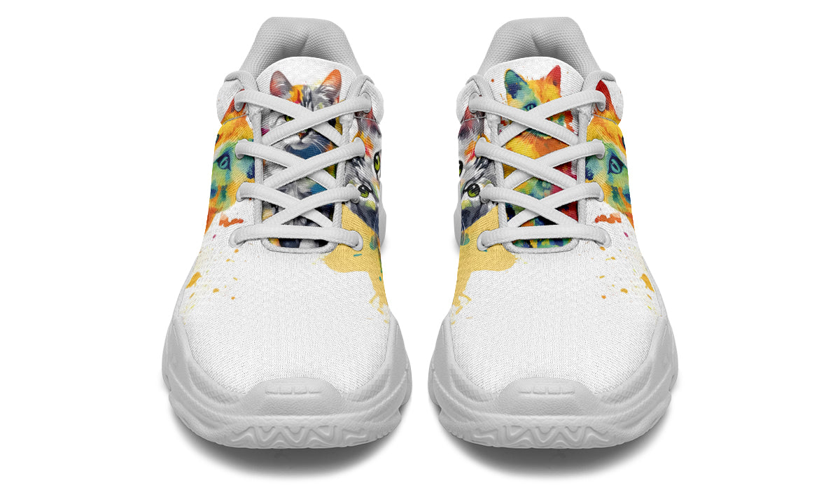 Kitty On My Foot Chunky Sneakers - Offbeat Sweetie