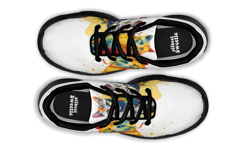 Kitty On My Foot Chunky Sneakers - Offbeat Sweetie