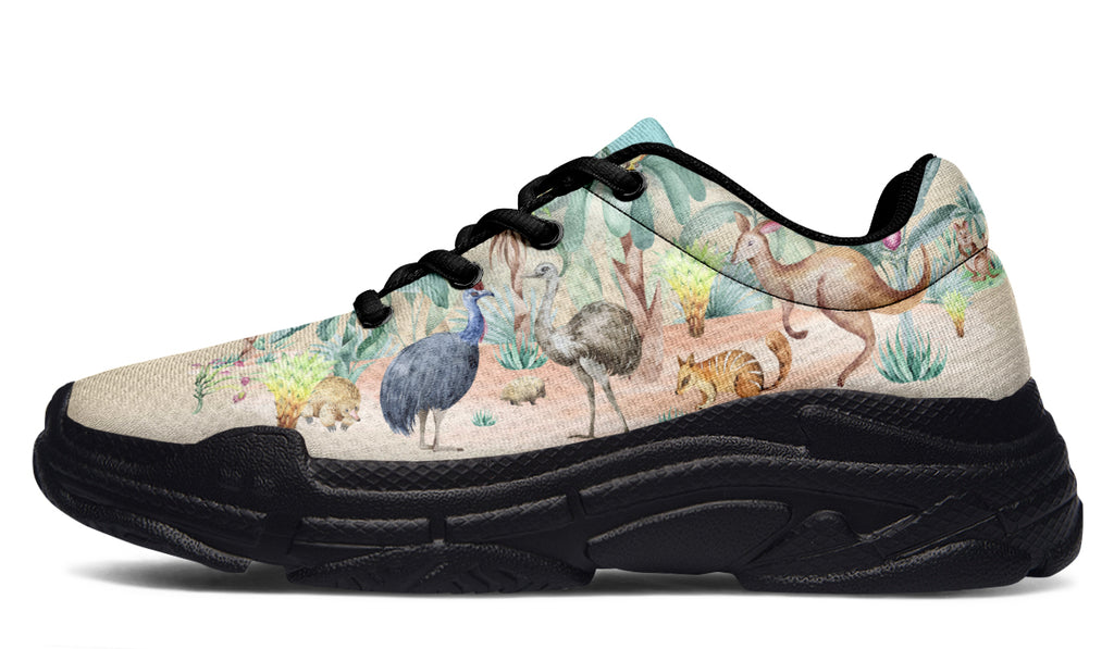 Land Down Under Chunky Sneakers - Offbeat Sweetie