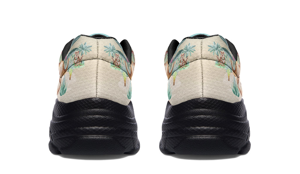 Land Down Under Chunky Sneakers - Offbeat Sweetie