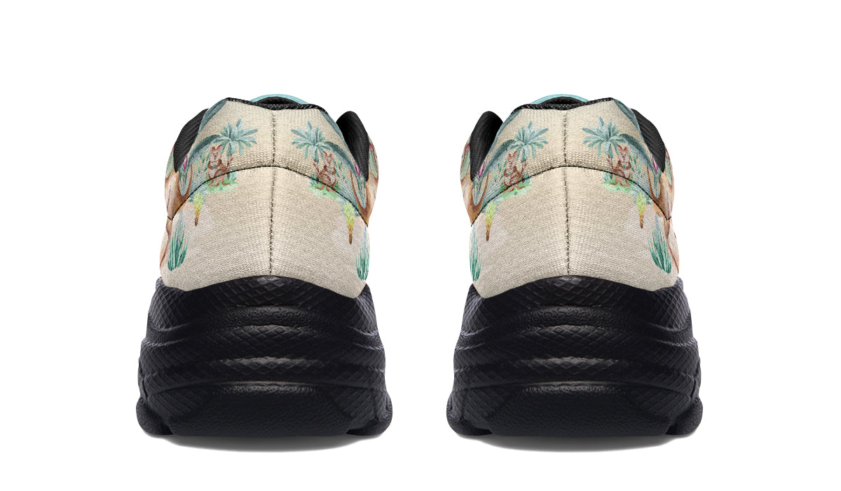 Land Down Under Chunky Sneakers - Offbeat Sweetie