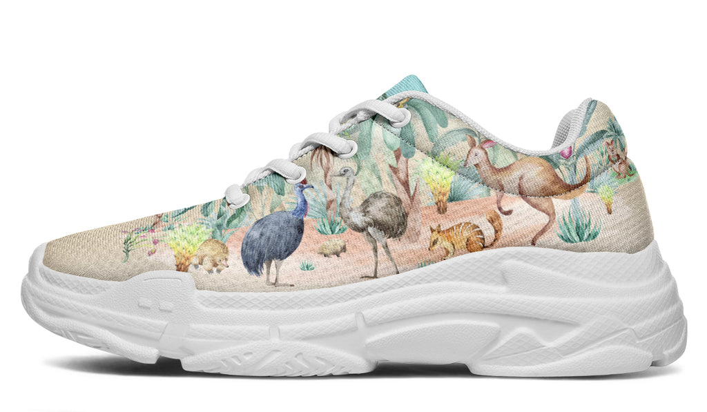 Land Down Under Chunky Sneakers - Offbeat Sweetie