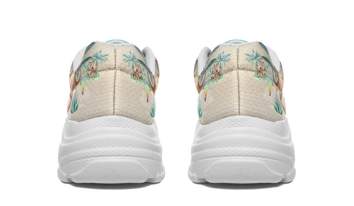 Land Down Under Chunky Sneakers - Offbeat Sweetie