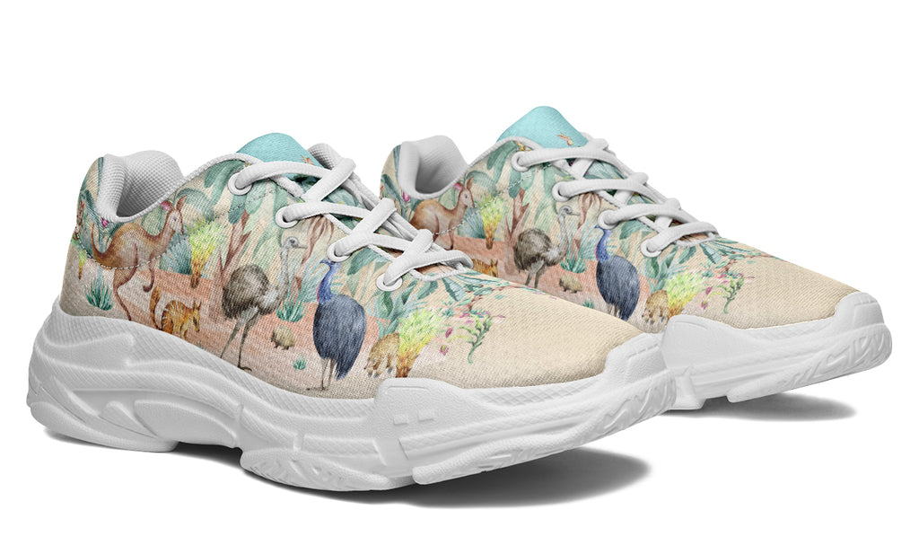 Land Down Under Chunky Sneakers - Offbeat Sweetie