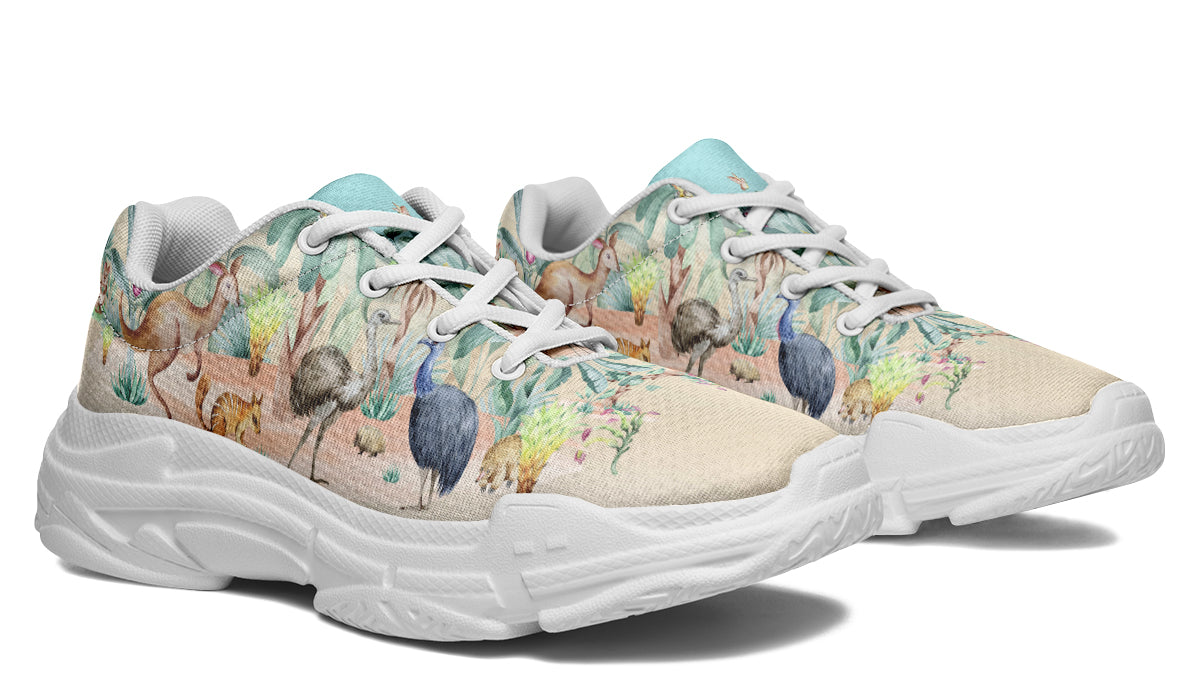 Land Down Under Chunky Sneakers - Offbeat Sweetie