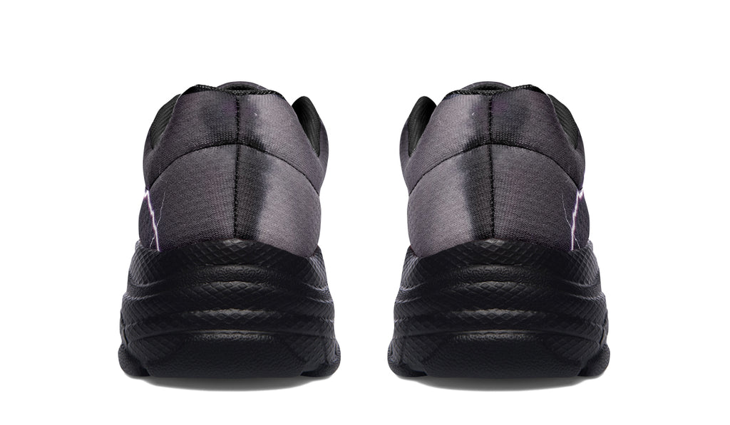 Lightning Crashes Chunky Sneakers - Offbeat Sweetie