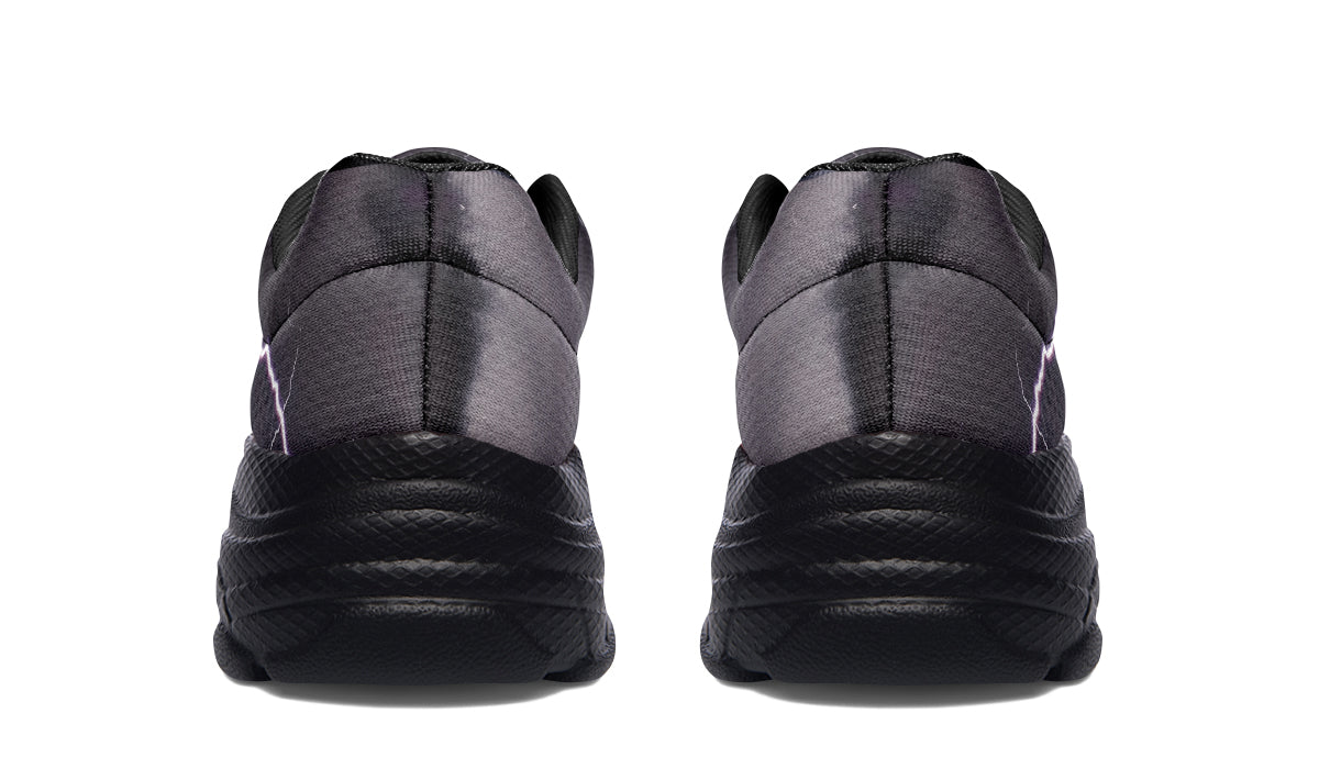 Lightning Crashes Chunky Sneakers - Offbeat Sweetie