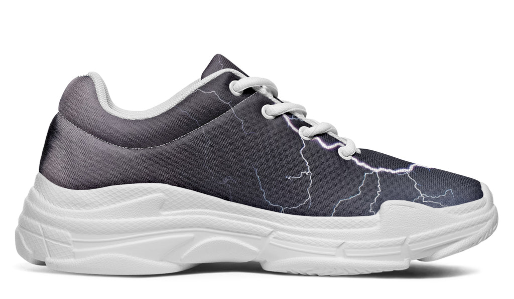 Lightning Crashes Chunky Sneakers - Offbeat Sweetie