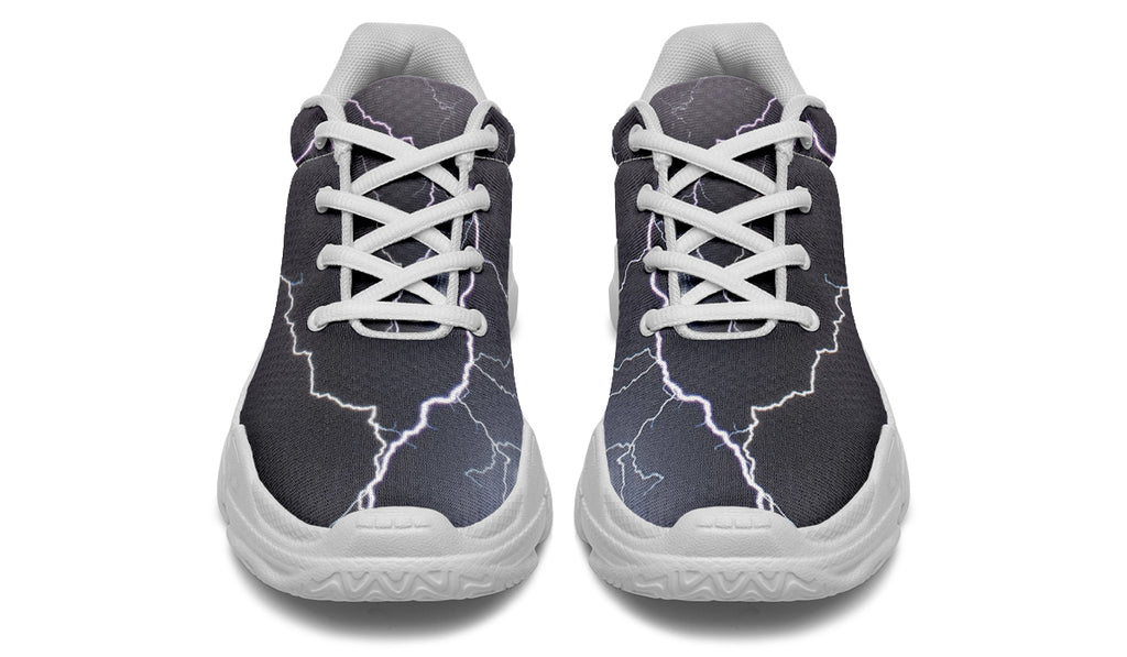 Lightning Crashes Chunky Sneakers - Offbeat Sweetie