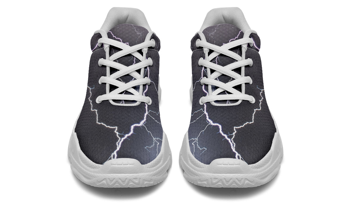 Lightning Crashes Chunky Sneakers - Offbeat Sweetie