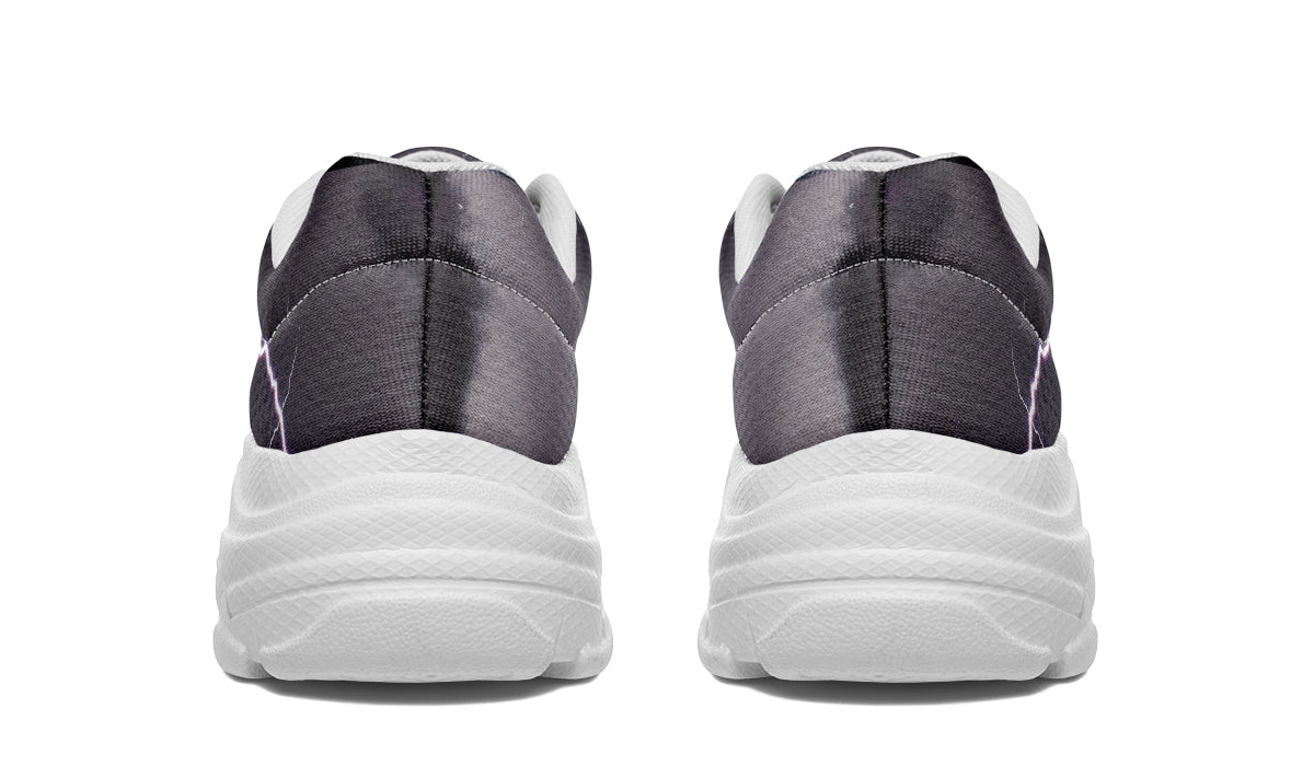 Lightning Crashes Chunky Sneakers - Offbeat Sweetie