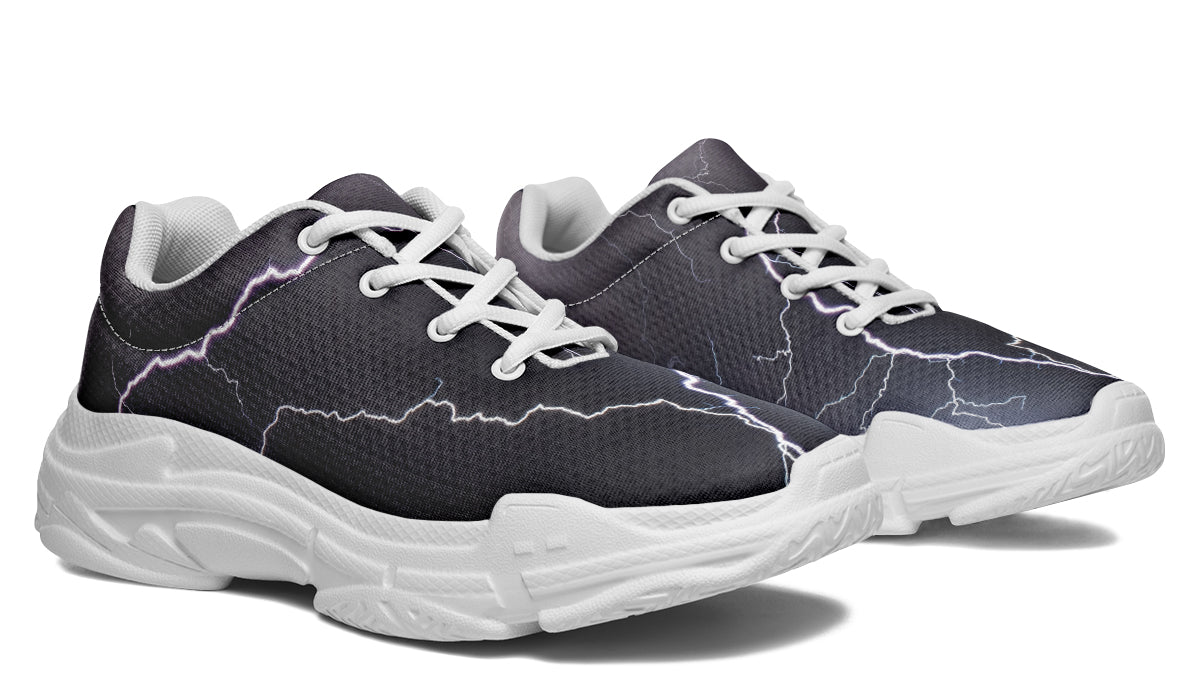 Lightning Crashes Chunky Sneakers - Offbeat Sweetie