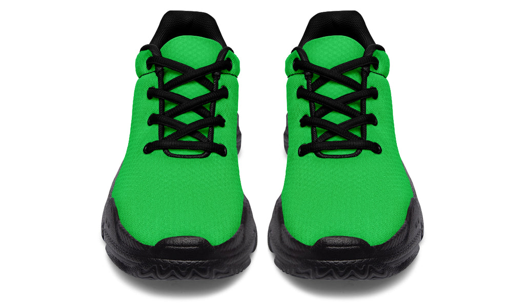 Lucky Green Chunky Sneakers - Offbeat Sweetie