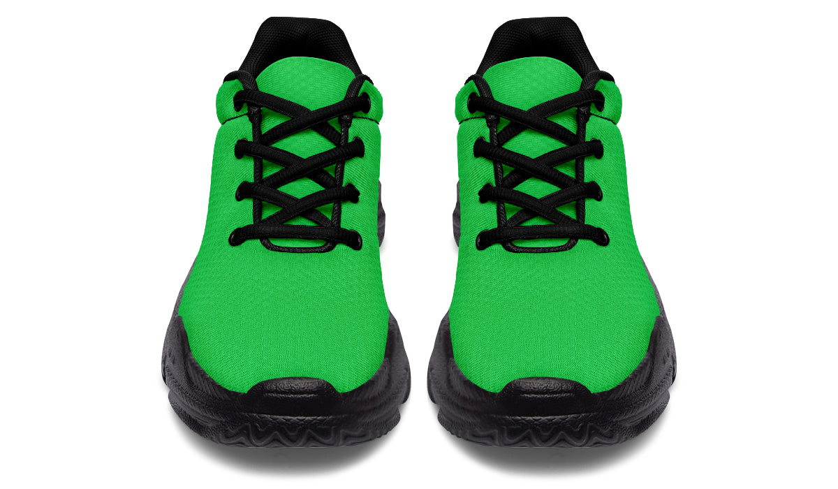 Lucky Green Chunky Sneakers - Offbeat Sweetie