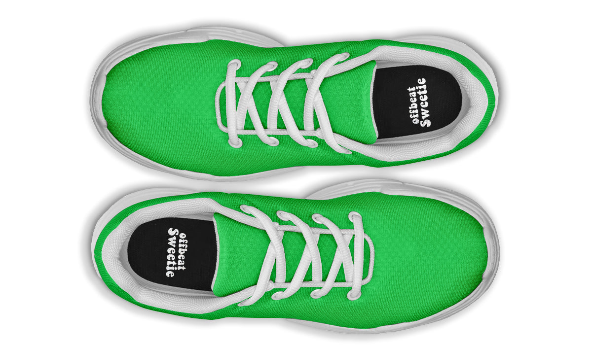 Lucky Green Chunky Sneakers - Offbeat Sweetie