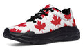 Maple Leaves White Chunky Sneakers - Offbeat Sweetie