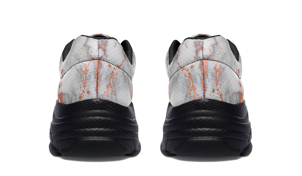 Marble Blush Chunky Sneakers - Offbeat Sweetie