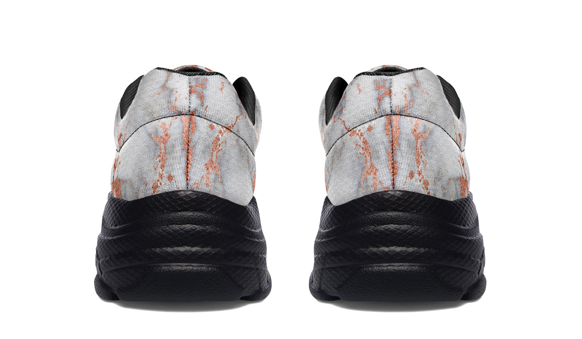 Marble Blush Chunky Sneakers - Offbeat Sweetie