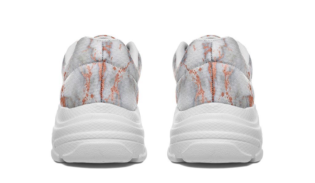 Marble Blush Chunky Sneakers - Offbeat Sweetie