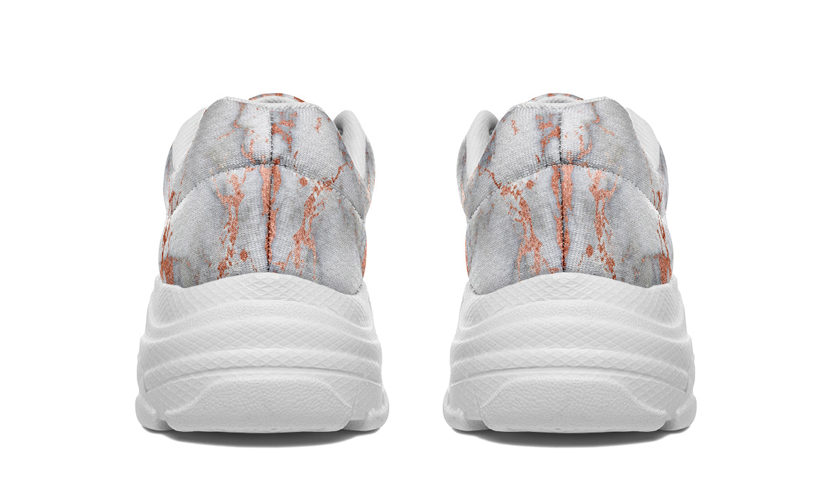 Marble Blush Chunky Sneakers - Offbeat Sweetie