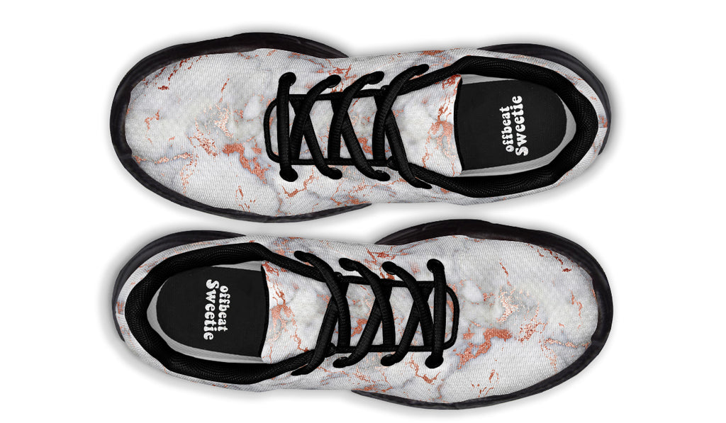 Marble Blush Chunky Sneakers - Offbeat Sweetie