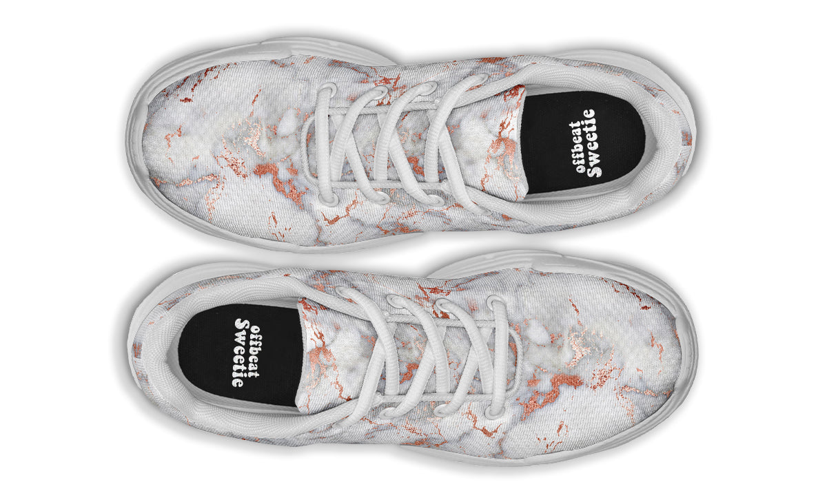 Marble Blush Chunky Sneakers - Offbeat Sweetie