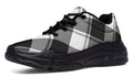 Black And White Plaid Chunky Sneakers