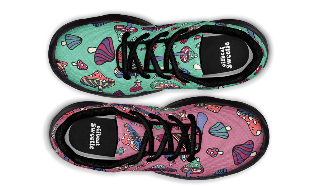 Mismatched Mushrooms Chunky Sneakers - Offbeat Sweetie
