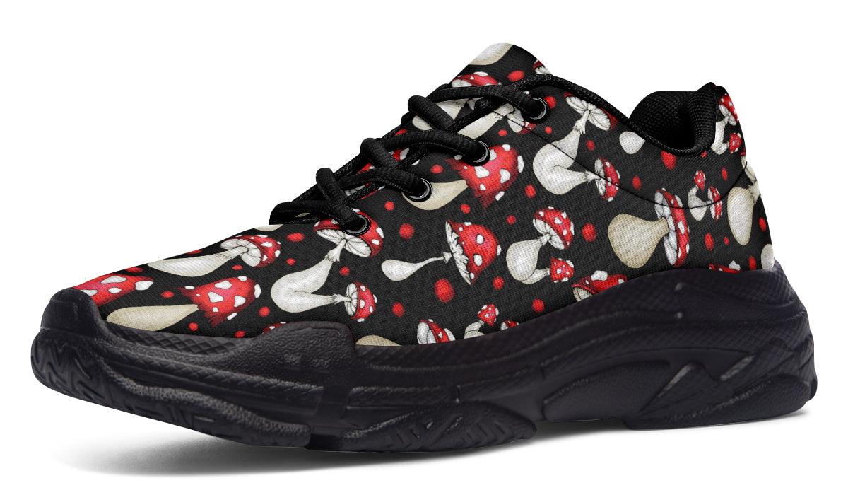 Mushrooms Chunky Sneakers - Offbeat Sweetie