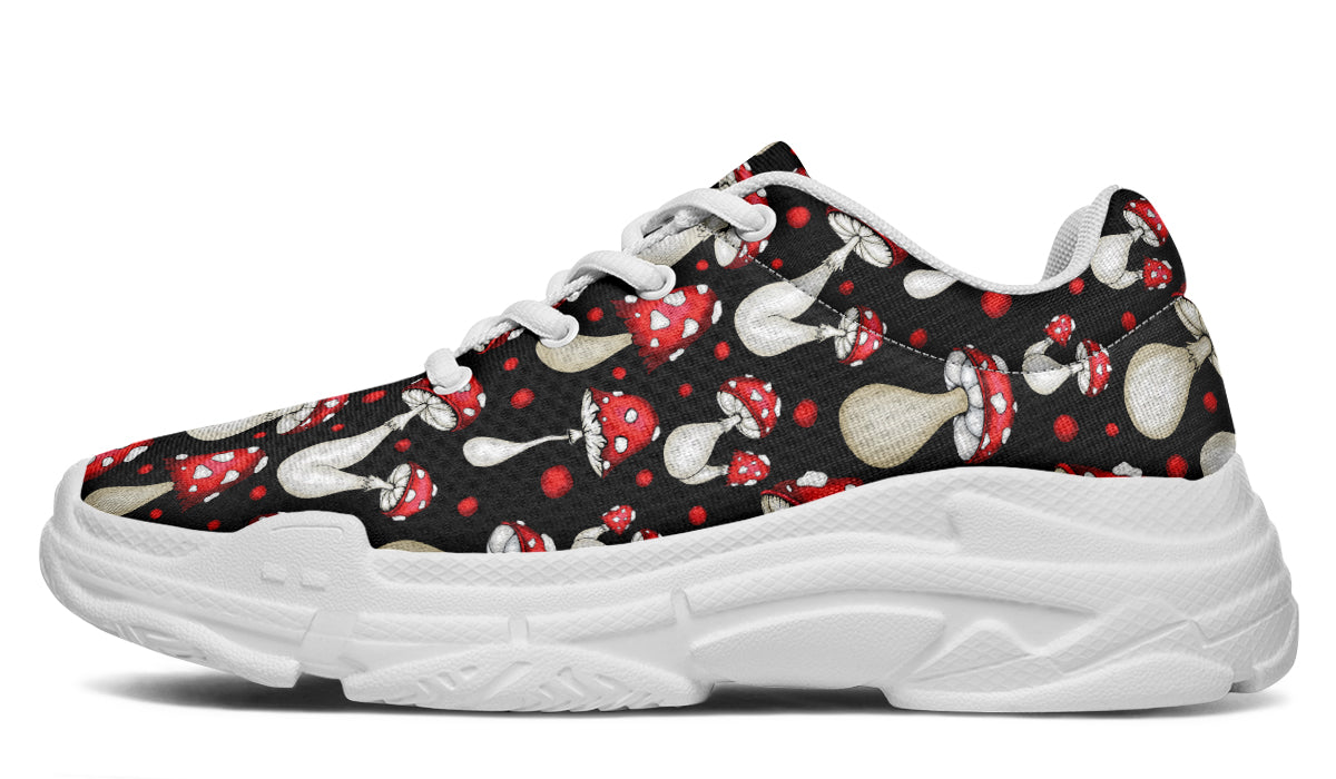Mushrooms Chunky Sneakers - Offbeat Sweetie
