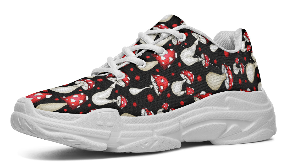 Mushrooms Chunky Sneakers - Offbeat Sweetie