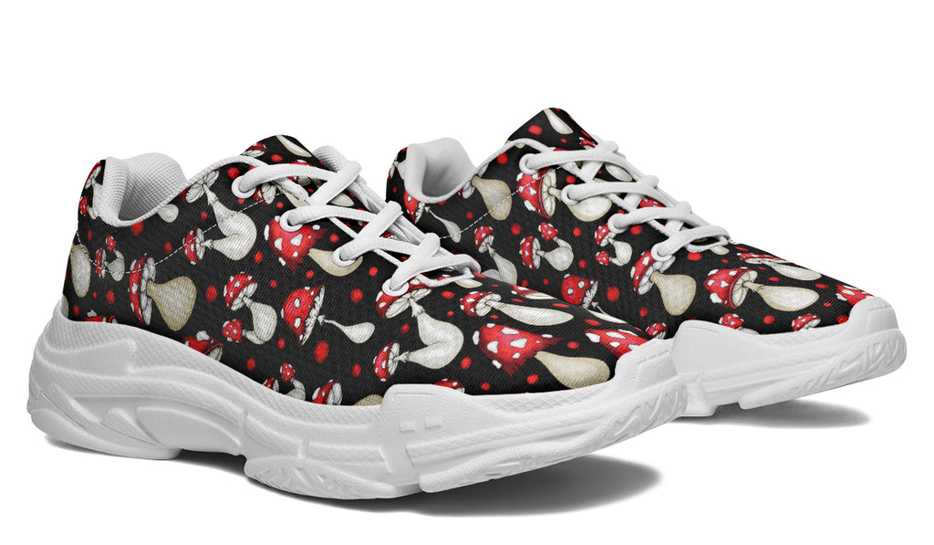 Mushrooms Chunky Sneakers - Offbeat Sweetie