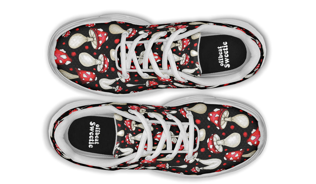 Mushrooms Chunky Sneakers - Offbeat Sweetie