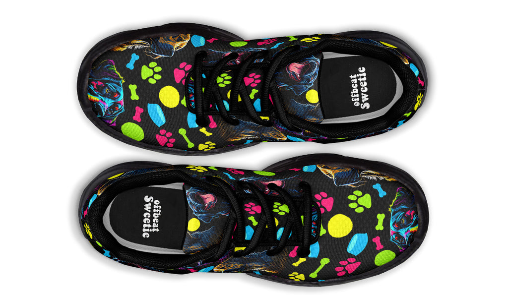 Neon Dogs Chunky Sneakers - Offbeat Sweetie