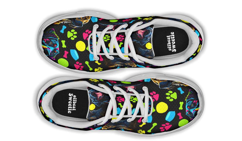 Neon Dogs Chunky Sneakers - Offbeat Sweetie