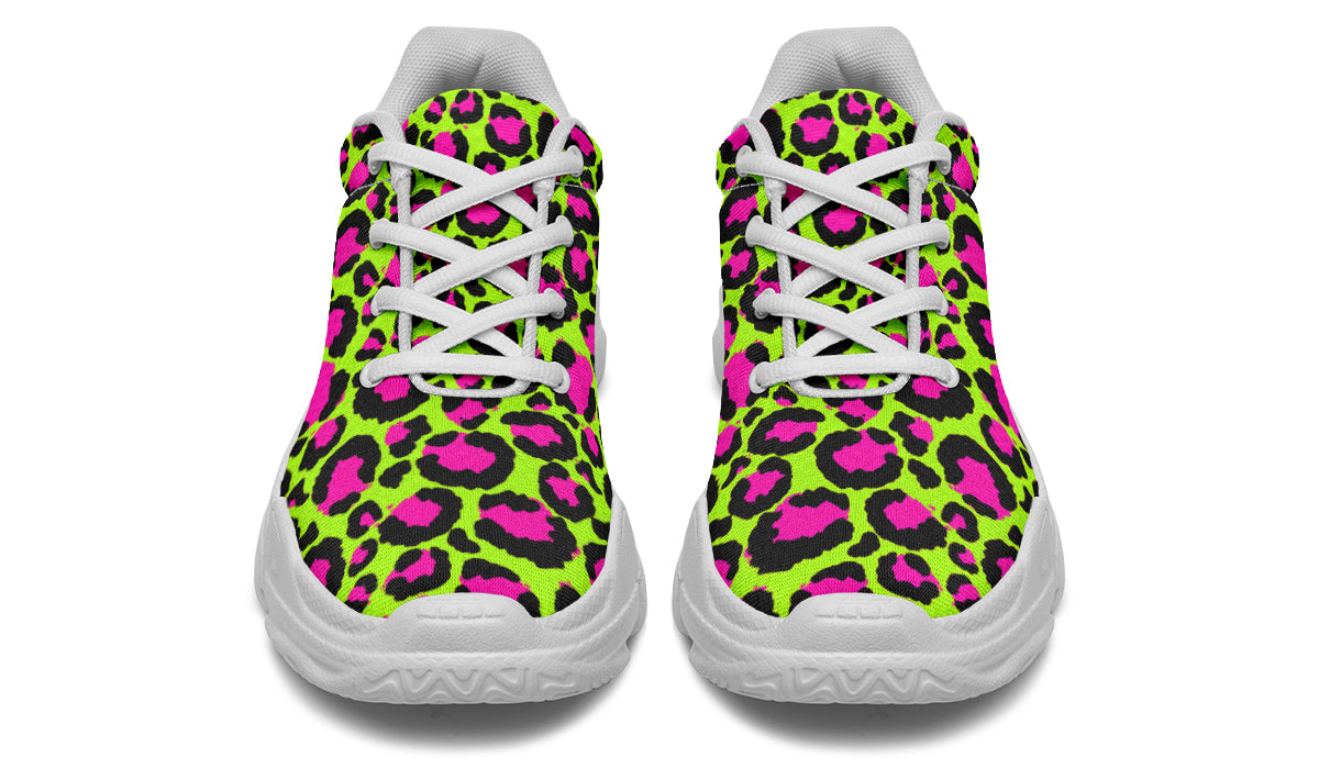 Neon Leopard Chunky Sneakers – Offbeat Sweetie