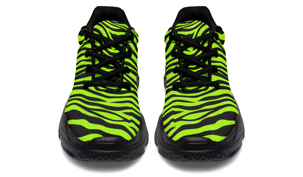 Neon Zebra Chunky Sneakers - Offbeat Sweetie