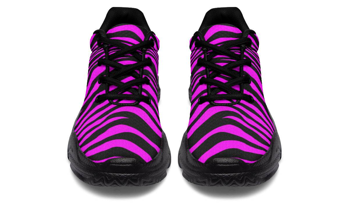 Neon Zebra Fuchsia Chunky Sneakers