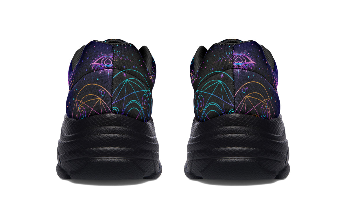 Oracle's Eye Chunky Sneakers - Offbeat Sweetie