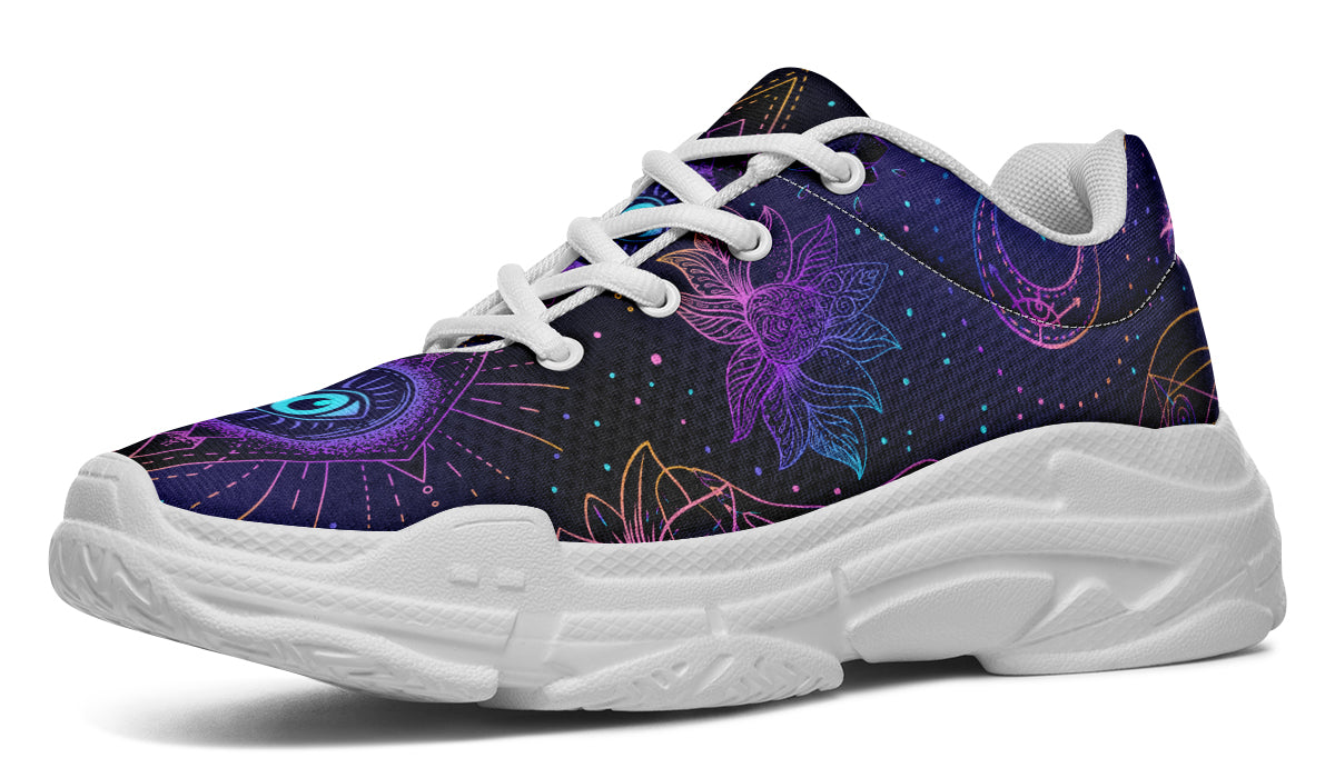 Oracle's Eye Chunky Sneakers - Offbeat Sweetie
