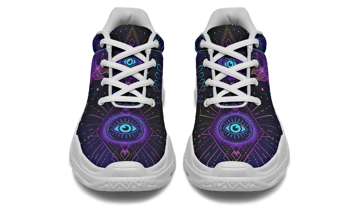 Oracle's Eye Chunky Sneakers - Offbeat Sweetie