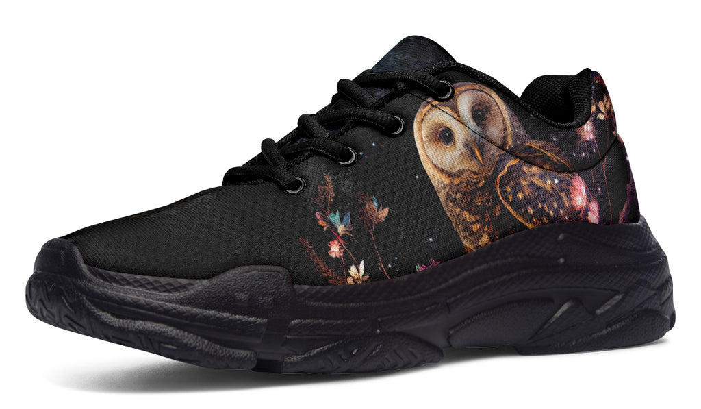 Owls Chunky Sneakers - Offbeat Sweetie