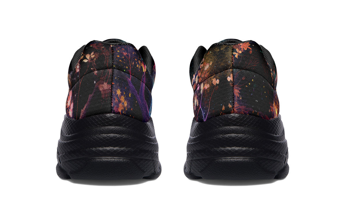 Owls Chunky Sneakers - Offbeat Sweetie