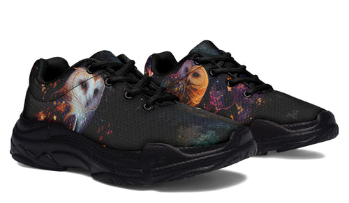 Owls Chunky Sneakers - Offbeat Sweetie