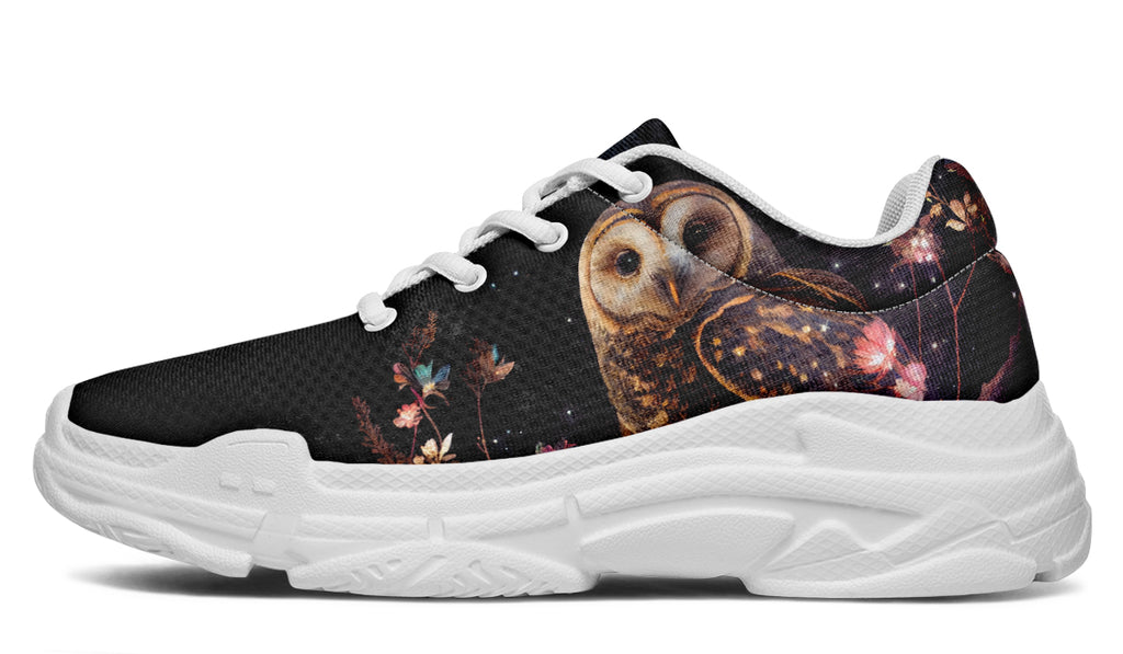 Owls Chunky Sneakers - Offbeat Sweetie